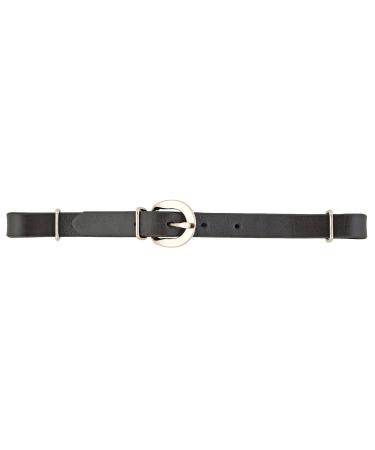 Weaver Leather Straight Bridle Leather Curb Strap Black