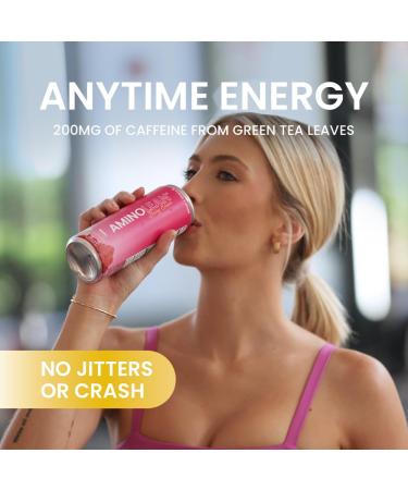 RSP NUTRITION AminoLean Energy Drink - Sugar Free Vegan Amino Acids No Jitters Berry Elixir 12 Pack - Buy Online on SooperMarket.com