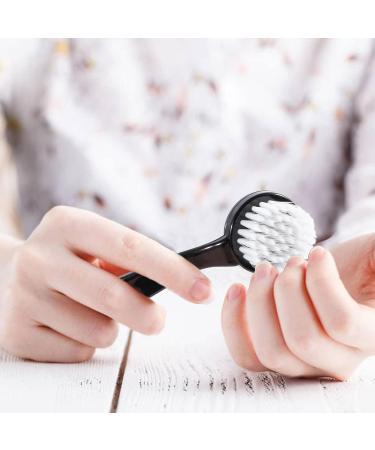 Raploy Soft Bristle Facial Cleansing Brush 3 Pack - Acrylic Handle for Exfoliating and Massage - Black Clear Purple (5.24x1.38) - Buy Online on SooperMarket.com