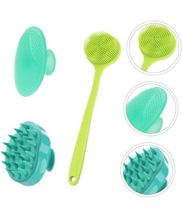 BELLIFFY 3 Piece Scalp Care Brush and Body Exfoliating Set: Back Scrubber, Shampoo Facial Scrubber, Hair and Body Massager - Buy Online on SooperMarket.com