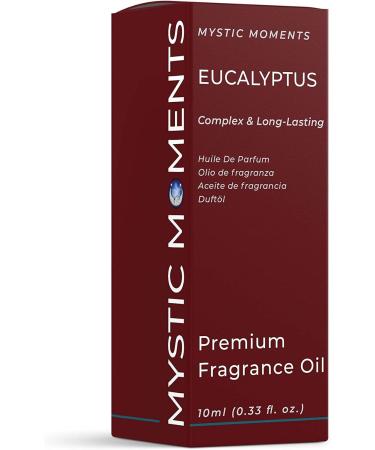 Mystic Moments Eucalyptus Fragrance Oil 10ml - Ideal for Soaps, Candles, Bath Bombs, Oil Burners, Diffusers, Skin & Hair Care - Buy Online on SooperMarket.com