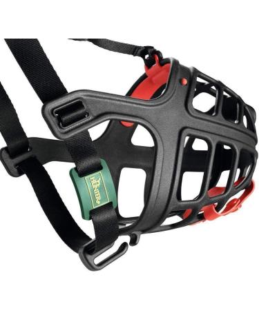 HUNTER ALBURY Dog Muzzle with Removable Poison Bait Protection - Size 6 Black | Shop Internationally for Quality Pet Products - Buy Online on SooperMarket.com