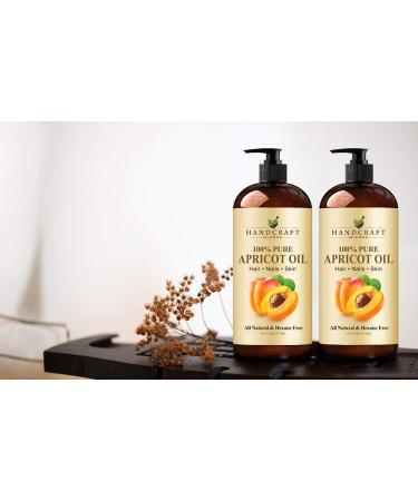Handcrafted 100% Pure Apricot Kernel Oil - Premium Cold Pressed Carrier Oil for Aromatherapy and Skin Moisturizing - 16 fl. Oz - Buy Online on SooperMarket.com