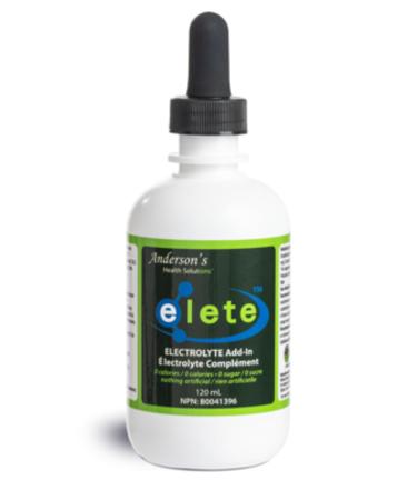 Anderson's Health Solutions elete Electrolyte Add-In Drops | Liquid Electrolyte Drink Mix Sodium Potassium Magnesium | Convenient Hydration Natural Electrolyte Replenishment | Sugar Free No Artificial Ingredients | 120mL elete 120 ml (Pack of 1)