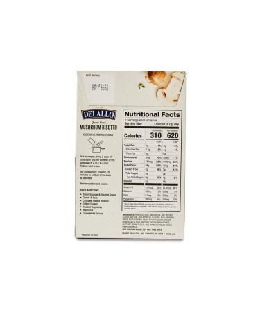 DeLallo Quick-Cook Mushroom Risotto - Pack of 3 | Ready in Minutes - Buy Online on SooperMarket.com