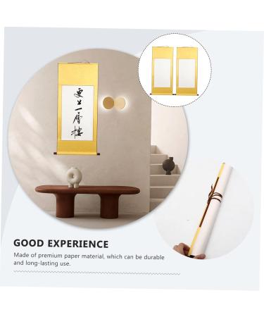 Operitacx 2pcs Blank Painting Scroll Rice Paper Blank Hanging Scroll Calligraphy Practicing Paper Portable As Shown 3 120X58cm - Buy Online on SooperMarket.com