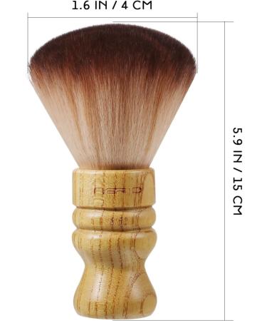 FOMIYES Barber Neck Duster Wooden Handle Hair Sweeping Brush Hair Cut Cleaning Brush Soft Nylon Hair Brush Professional Salon Supply Household Hairdressing Tool - Buy Online on SooperMarket.com