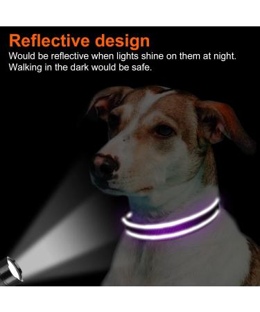 Joytale Reflective Dog Collar for Puppies - XS Purple | International Shipping Available - Buy Online on SooperMarket.com