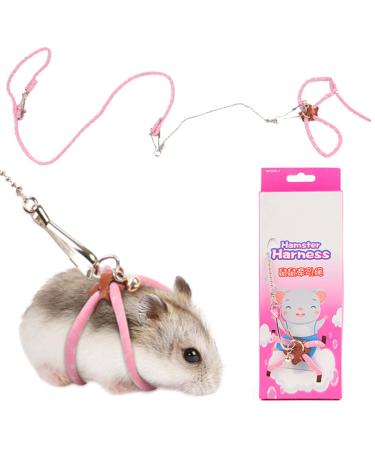 Pet Hamster Harness Hamster Harness Small Animals Harness Rope Adjustable Small Animal Lead for Guinea Pig Bird Parrot Mouse Hamster Squirrel