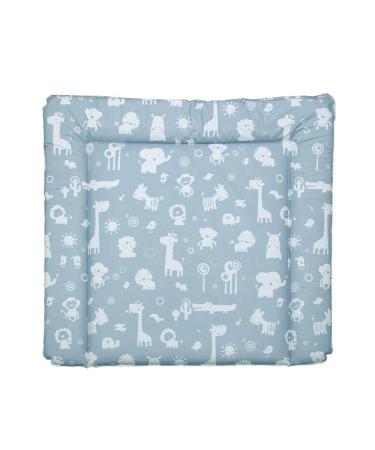 Wrapping layer 77 x 73 cm changing pad for 80 cm wide diapering for chests of drawers e.g. from NSD or puckdaddy pollutant -free washable to be washed up for gray blue