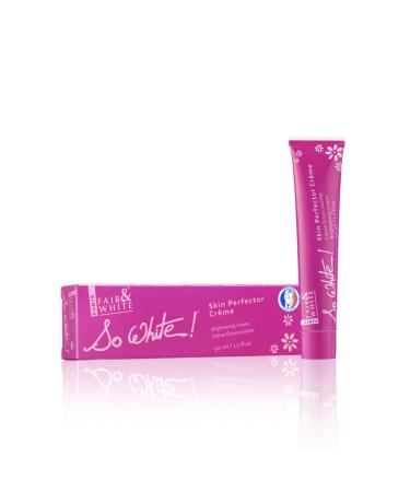 Fair and White So White Skin Perfector Cream   1.7 fl oz / 50ml   Brightening Face Cream for All Skin Types  Formulated to Remove Dark Spots & Wrinkles
