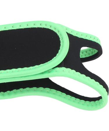 Adjustable Anti-Snoring Chin Strap for Better Sleep | Breathable Jaw Support Belt with Fluorescent Green Edge Covering - Buy Online on SooperMarket.com