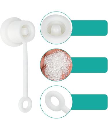 degtnb 6 Pcs Straw Covers Hats Reusable Elastic Drinking Straw Protection Hats Soft Straw Toppers Straws Plug for 6-10mm Straws White - Buy Online on SooperMarket.com
