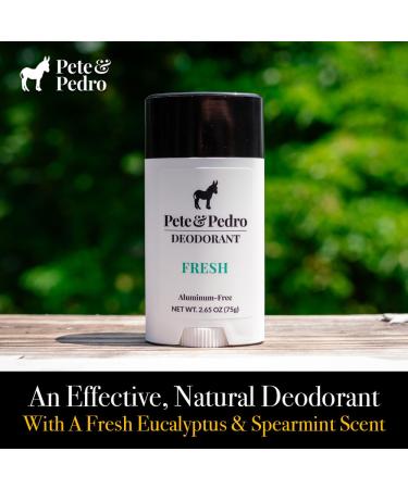 Pete & Pedro FRESH Deodorant 2.65 oz & REBEL Eau de Parfum 3.4 oz Combo - Natural Aluminum-Free Deodorant for Long-Lasting Freshness | Bold Citrus & Woody Fragrance for a Lasting Impression - Buy Online on SooperMarket.com