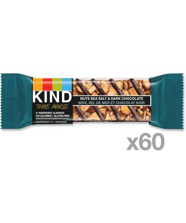 KIND THINS Nuts Sea Salt & Dark Chocolate Gluten Free Bars 21g Bar (60 Count) - Buy Online on SooperMarket.com