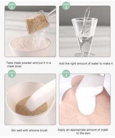 Soft Face Mask Mixing Bowl Set DIY Portable Spatula Soft Brush for DIY Masks - Buy Online on SooperMarket.com