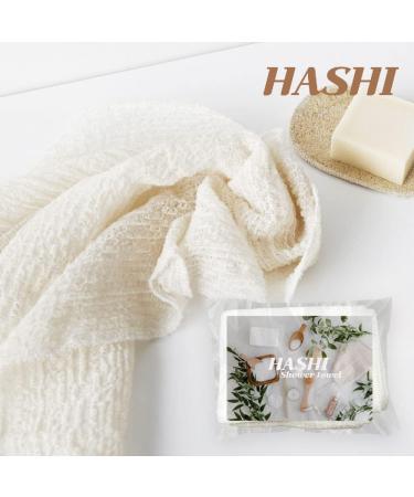 Korean Body Exfoliating Cloth for Sensitive Skin - Eco-Friendly Wash Scrubber for Clean Shower Towels - Loofah Scrub for Back - 11.4 x 38.2 Inches - Buy Online on SooperMarket.com