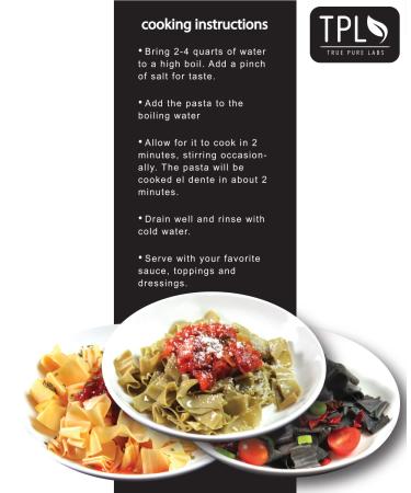 Organic Bean Ribbon Cut Artisan Pasta Combo Sampler Pack - Edamame, Black & Yellow Soy - Keto Low Carb Protein Gluten Free Pasta - 3 Pack - Buy Online on SooperMarket.com