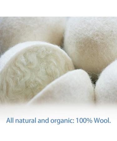 100% NATURAL & HANDMADE WOOL DRYER BALLS Eco-Friendly Reusable Laundry Essentials Saves Drying Time Laundry Balls (6) - Buy Online on SooperMarket.com
