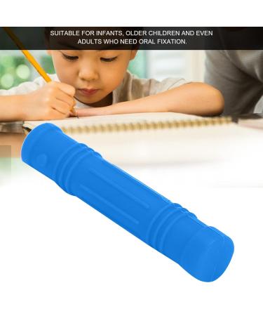 Buy Silicone Caustic Pencil Attachments - Safe Baby Bite Ring Pacifier & Sensory Cheese Stream for All Ages | Blue Saber Pen Set - Buy Online on SooperMarket.com