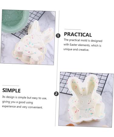 Easter Egg Silicone Mold Rabbit Fondant Molds Tapas De Ajustables Molds for Resin Easter Fondant Silicone Body Wash Scrubber Homemade Cookies DIY Silica Gel Cheese Dessert 19X13X3CM - Buy Online on SooperMarket.com