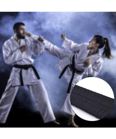 KRISMYA Black Karate Belt - 280 CM Solid Rank Martial Arts Belt for Taekwondo, Judo, and Karate - Buy Online on SooperMarket.com