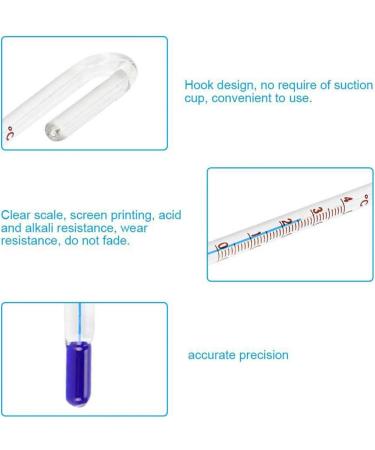 U Shape Hanging Glass Thermometer for Aquarium - Xianyu Thermometer 6mm - Buy Online on SooperMarket.com