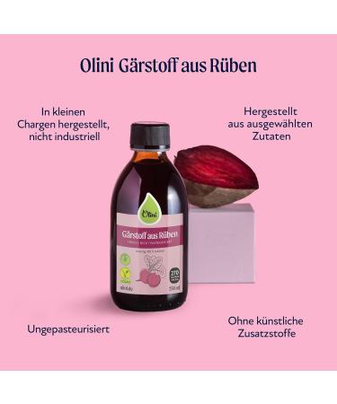 Olini Fermentation from Beets 1L - Fresh Preservative-Free Beetroot Juice with Spices - Natural Probiotic Drink - Not Pasteurized - Buy Online on SooperMarket.com