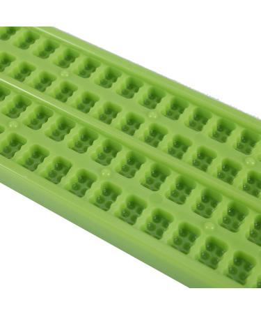 CAIONPLE 4 Lines 28 Cells Braille Slate - Plastic Braille Writing Kit in Green for Accessible Learning - Buy Online on SooperMarket.com