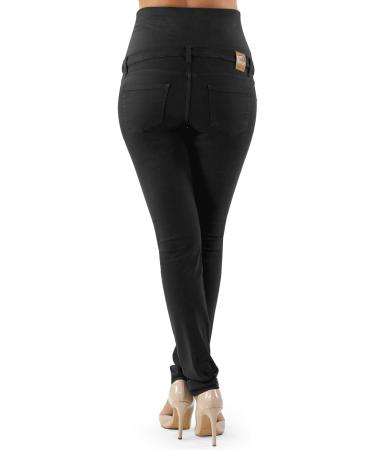 Milano Maternity Jeans: Ultra Stretch Buttery Soft Denim for Comfortable Pregnancy - High Waisted Over The Bump Band (Size 10, Black) - Buy Online on SooperMarket.com