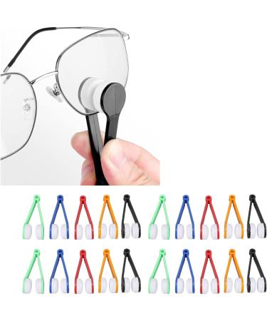 20-Partly Reading Flashing Brake Glasses Cleaning Tool Set - 4 Red Blue Black Green & Orange Brushes for Optimal Lens Care - Buy Online on SooperMarket.com