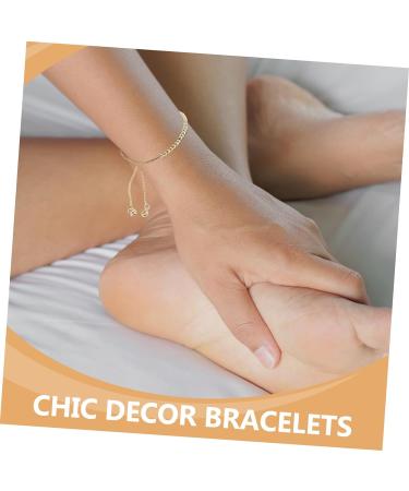 HAPINARY 10pcs Adjustable Bracelets Adjustable Cuff Bracelet Bracelets Aesthetic Bracelets for Girls Adjustable Decors Chic Wrist Jewelry Open Bracelets Beads Copper Preserve Color Golden 23X0.3cm - Buy Online on SooperMarket.com
