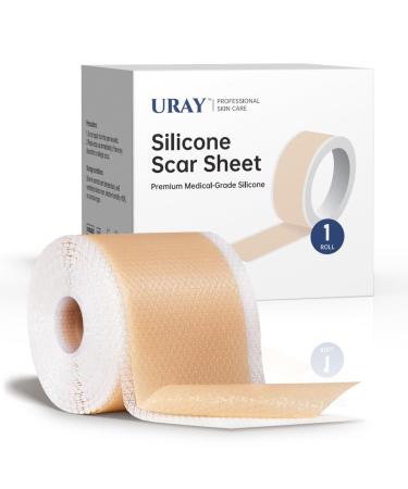 Silicone Scar Tape for Surgical Scars - Extra Long Scar Sheets for C-Section (59 in x 1.5 in)