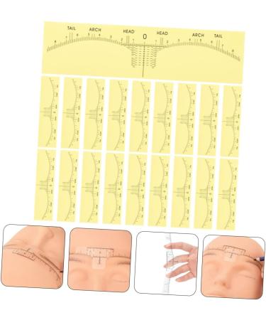 ORFOFE 50Pcs eyebrow tattoo ruler makeup tools make up kit measuring eyebrow shaper Simple set Miss - Buy Online on SooperMarket.com