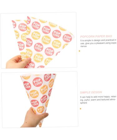 Beavorty 150 Pcs Popcorn Bag Cellophane Bags Cookies Bags Christmas Candy Cone Treat Bags Marshmallows Piping Bags Pink Candy Cookies Cone Bags Snack Cone Bags Disposable Child Paper Food - Buy Online on SooperMarket.com