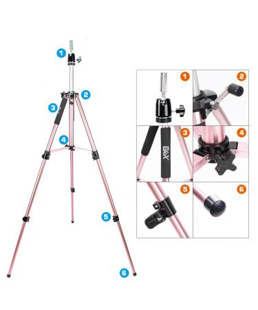 GEX 63 - Heavy Duty Canvas Block Head Tripod with Travel Bag - Rose Gold (Version 2.0) - Buy Online on SooperMarket.com