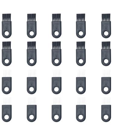 20 Pieces Shaver Brush Trimmer Brush Razor Brush Shaver Cleaning Brush Trimmer Cleaning Brush Razor Cleaning Brush Shaver Cleaning Tool Black