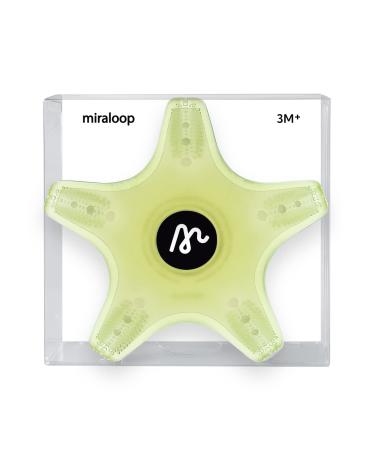 Miraloop bite ring for baby Starfish Beißring toys made of food -safe silicone to stimulate and massage the gums.