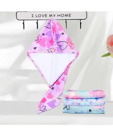 RETON 4 Pack Microfiber Hair Drying Towel - Super Absorbent Hair Turbans for Kids, Girls, and Women - Fast Drying Hair Wrap for Curly, Long, and Thick Hair - Buy Online on SooperMarket.com