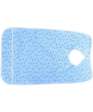 4 Types High Temperature Resistance No Deformation Pratical Dining Aid Bib Bib Apron Catch Food Leaking Soup for Adult the Elderly(27*17*2cm-Flower blue) - Buy Online on SooperMarket.com