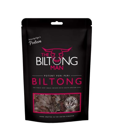 The Biltong Man | Peri-Peri Beef Biltong | Healthy High Protein Dried Chilli Beef Snack | 500 g (Pack of 1)