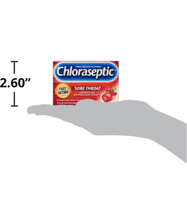Chloraseptic Fast Acting Sore Throat Lozenges with Soothing Liquid Centre Cherry Flavour 15 Lozenges - Buy Online on SooperMarket.com