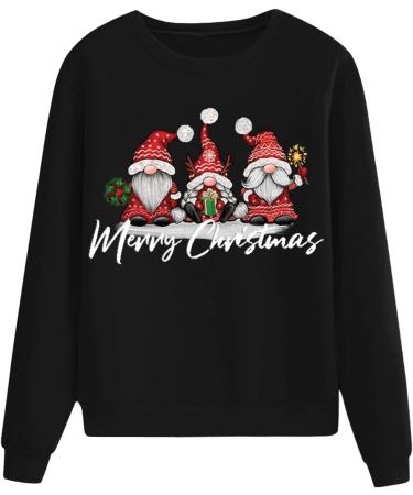 Women's Christmas Sweatshirt Snowman Penguin Print O-Neck Raglan Pullover Comfy Warm Xmas Jumper - Buy Online on SooperMarket.com