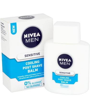 NIVEA Sensitive Cooling Post Shave Balm 100ml | Soothing Aftershave for Sensitive Skin - Fast International Shipping - Buy Online on SooperMarket.com