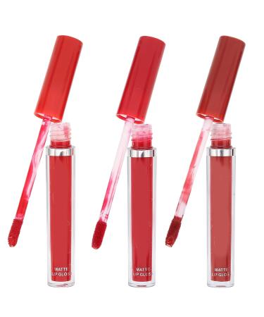 3PC Lipstick Set - Long-Lasting Matte Liquid Lipstick | Waterproof Lip Gloss for Teens | Non-Stick Cup Makeup - Buy Online on SooperMarket.com