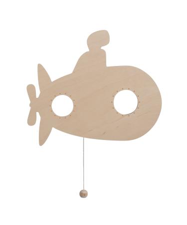 Bo Baby's only - baby wall lamp - U -boat - wall lamp for baby room - night lamp with battery for children's room - FSC quality mark wood lamp - 25000 fuel hours - wall lamp painted