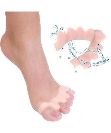 Bunion Corrector Toe Straightener Gel Separator - 8PCS Silicone Toe Spacers & Stretchers for Men and Women - Reduce Foot Pain with Hammer Toe & Nail Corrector - 5-Toe Corrector - Buy Online on SooperMarket.com