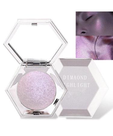 evpct Pink Mermaid Holographic Glitter Diamond Highlighter Makeup Palette for face iluminadores de maquillaje Blush Bronzer and Face Highlighters Makeup & luminizers Palette Iridescent Eyeshadow 02 A02 (Mermaid Pink) 0.27 Ounce (Pack of 1)