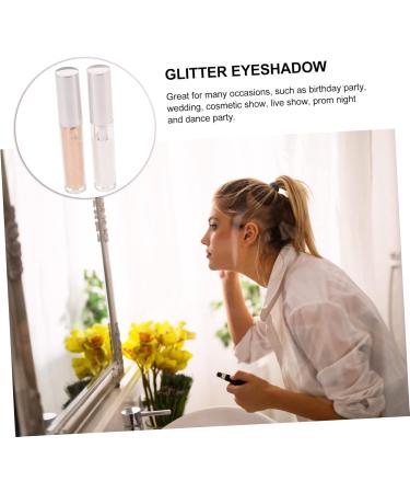 Healeved 2pcs Liquid Eyeshadow Holographic Eyeshadow White Eyeshadow Highlighter Eyeshadow Pp  - Buy Online on SooperMarket.com