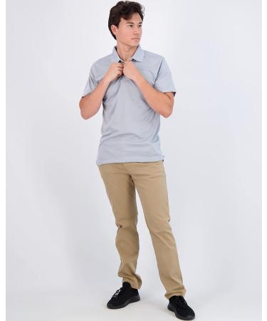 3 Pack Men's Quick-Dry Short Sleeve Athletic Performance Polo Shirt - Regular & Big-Tall Sizes (S-5X) - Regular Large Set for Active Men - Buy Online on SooperMarket.com